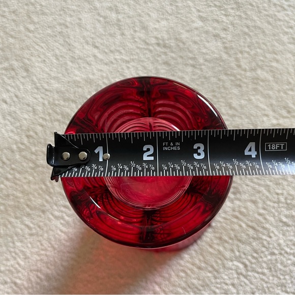 Glass Vase 10” Tall With 5” Opening For a Beautiful Bouquet of Flowers Red - Picture 11 of 12